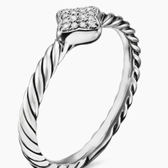David Yurman Cable Collectibles Quatrefoil Stack Ring - Picture 2 of 2